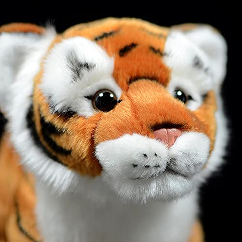 Peluches Soporte de simulación Tigre de Peluche de Juguete Suave Realista Panthera Tigris muñeca Lindo Modelo de Animal Realista para Regalo de cumpleaños Infantil