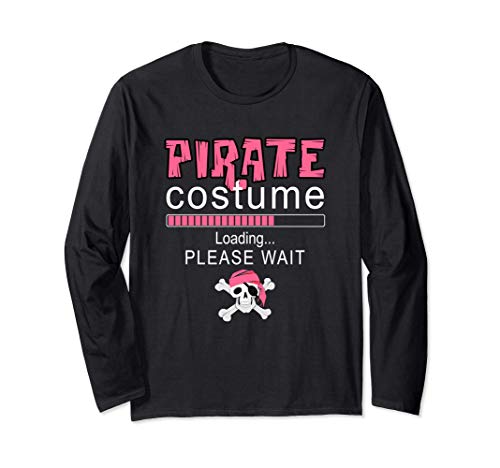 Pirate Costume Loading Funny Girls Halloween Party Apparel Manga Larga
