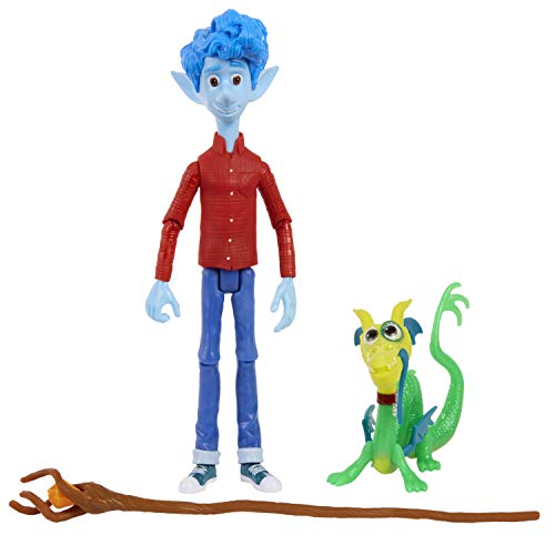 Pixar Onward Disney Figura de juguete Ian con Staff y Blazey, multicolor (Mattel GMM15)