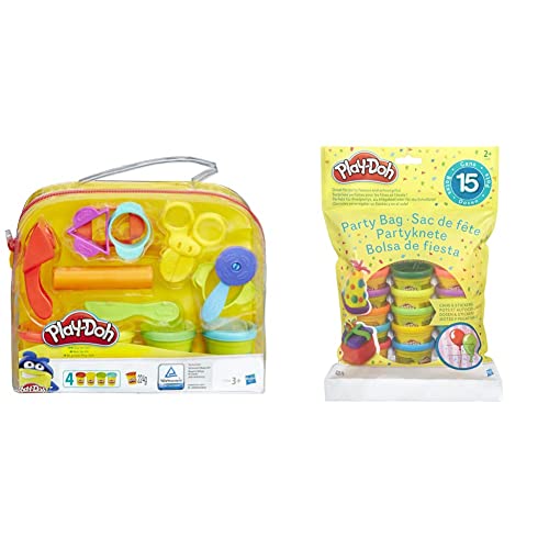 Play-Doh Maletin Herramientas + Bolsa De 15 Mini Botes, Color/Modelo Surtido