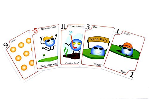 Play Nine - Juego de Cartas de Golf - Juego Tradicional para Fiestas Familiares para Adultos, Adolescentes y niños