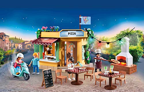 PLAYMOBIL City Life Pizzería, A partir de 4 años (70336)