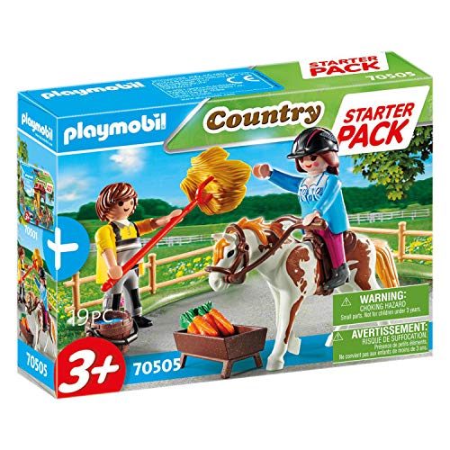 PLAYMOBIL Country Starter Pack Granja de Caballos set adicional, A partir de 3 años (70505)