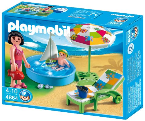 PLAYMOBIL - Piscina para niños, Set de Juego (4864)