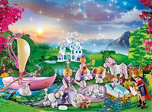 PLAYMOBIL Princess Calendario de Adviento Pícnic Real, A partir de 4 años (70323)