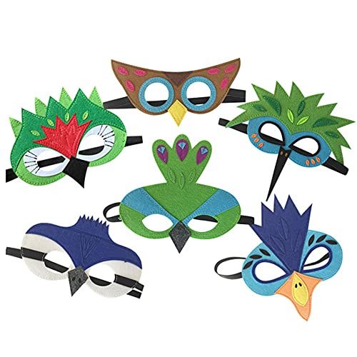 Proumhang 2 piezas de disfraz de alas de pájaro para niños de 3 a 8 años,disfraz de búho de pájaro y pavo real,máscara de ojo de fieltro para niños y niñas y conjunto de alas,Halloween,estilo 3