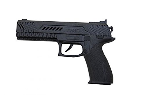 P’Tit Clown 74560 - Pistola automática de plástico, 21 cm, Color Negro