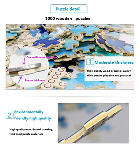 Puzzles De Madera Puzzles 3D Mujeres Con Sombrilla 1000 Piezas Rompecabezas De Madera Claude Monet Pintura Al Óleo Famosa Para Juguetes Educativos Para Niños Adultos