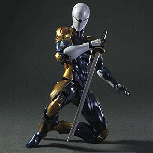 QWYU 26cm Metal Gear Solid Gray Fox Figura de acción Modelo Juguetes