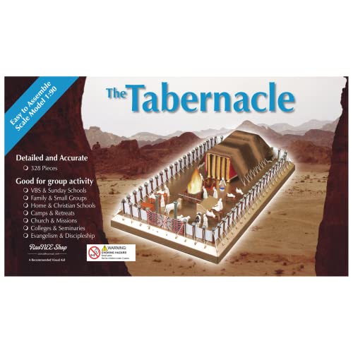 RaoNEE The Tabernacle Model Kit - Recurso de enseñanza y Aprendizaje - Modelo a Escala fácil de Montar 1:90 - Antiguo Testamento