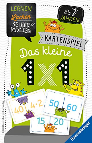 Ravensburger 80350 – Lernen Lachen: Das Kleine 1 x 1, Juego de niños para 1 – 4 Jugadores, Juego de Aprendizaje a Partir de 7 años, Juego de Cartas