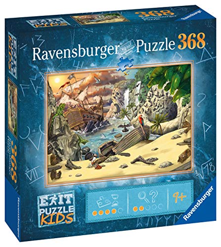 Ravensburger Exit Kids 12954-Puzzle de Aventura Pirata (368 Piezas, para niños a Partir de 9 años), Multicolor (12954)