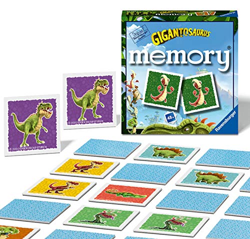 Ravensburger Gigantosaurus Mini Memory Game - Juego de Pares a Juego para niños a Partir de 3 años