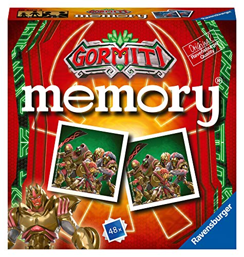 Ravensburger Gormiti Memory en Formato de Bolsillo, 15 x 15 cm, Juego, 24 Pares de cartón, 48 Cartas, para niños a Partir de 4 años, de 2 a 8 Jugadores, Multicolor (EJ-4005556206094)