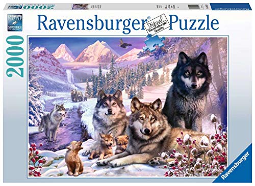 Ravensburger Lobos en la nieve Puzzle 2000 Pz, Puzzle para adultos