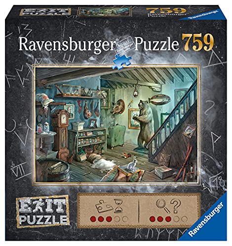 RAVENSBURGER PUZZLE- Gruselkeller-Puzle de 759 Piezas, Exit entusiastas a Partir de 12 años Puzzle, Color 1. (15029)
