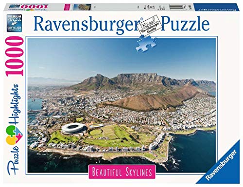 Ravensburger Puzzle, Puzzle 1000 Piezas, Cape Town, Colección Beautiful Skylines, Puzzles para Adultos, Rompecabezas Ravensburger de Alta Calidad