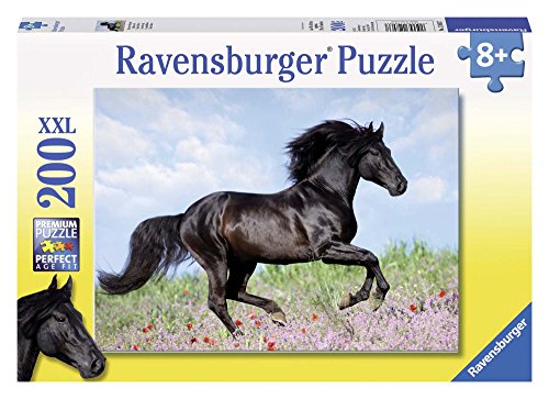 Ravensburger - Puzzles 200 piezas XXL, diseño Black Stallion (12803 7) , Modelos/colores Surtidos, 1 Unidad