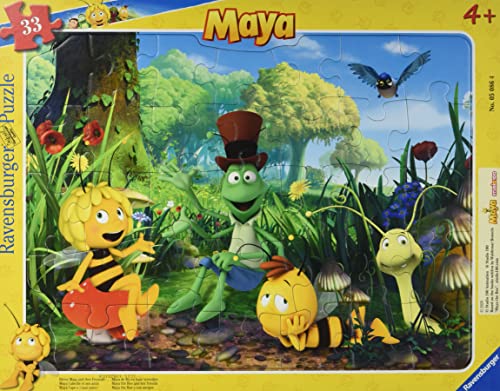 Ravensburger Spieleverlag La Abeja Maya y Sus Amigos, Puzzle para niños, 33 Piezas, 5086