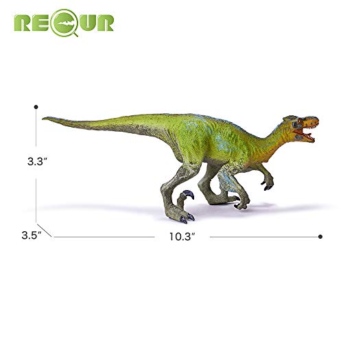RECUR Deinonychus Dinosaurio Juguetes Educativos Figuras de Dinosauri Realistas Plástico Blando Pintado a Mano Modelo