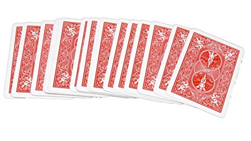 RED Back BLANK Face Magic Playing Cards by Bicycle by Royal Magic
