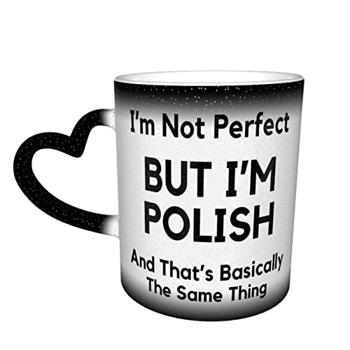 Regalo polaco, regalo para polaco, regalos polacos, orgullo polaco, bandera polaca, I Love Poland, taza de café polaca, regalo polaco, regalo de Polonia, cambio de color negro
