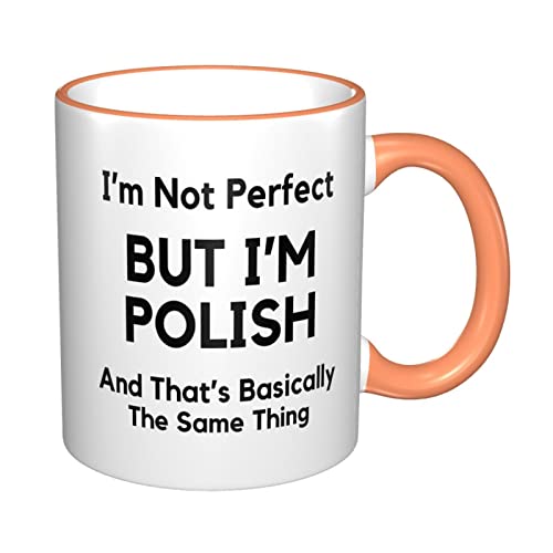 Regalo polaco, regalo para polaco, regalos polacos, orgullo polaco, bandera polaca, I Love Poland, taza de café polaca, regalo polaco, regalo polaco, taza de color naranja