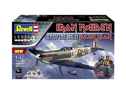 Revell 05688 - Kit de Regalo para Iron Maiden Aces High Spitfire MK.V, 1/32