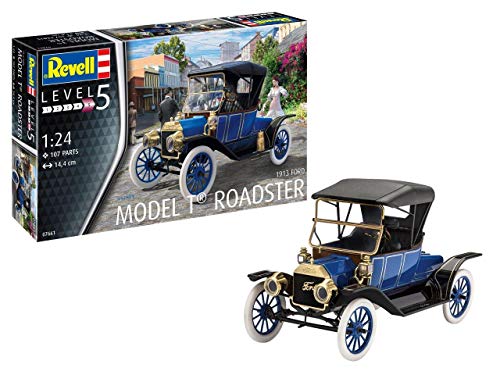 Revell-1913 T Roadster, Escala 1:24 Ford Kit de Modelos de plástico, Multicolor, 1/24 (Revell 07661 7661)