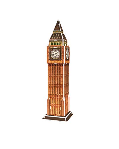Revell 3D Puzzle- Big Ben, un hito de Londres Descubre el Mundo en 3D, diversión para jóvenes y Mayores, Color Coloreado (120)