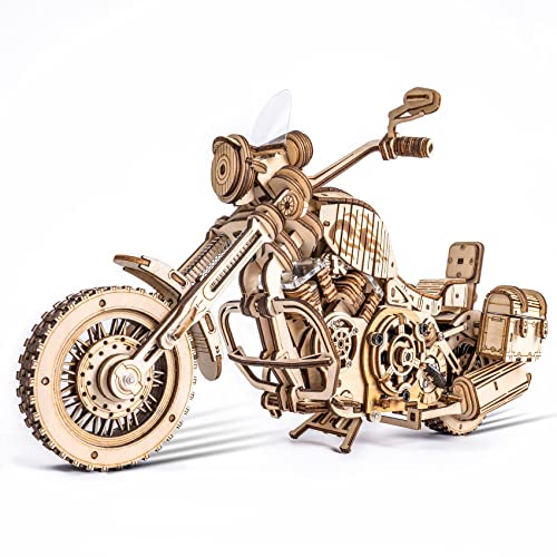 ROBOTIME 3D Puzzle Para Motocicletas Para Adultos Kits De Modelos De Rompecabezas De Madera En , Construcción De Modelos Mecánicos De Bicicletas Móviles, Regalo De Cumpleaños