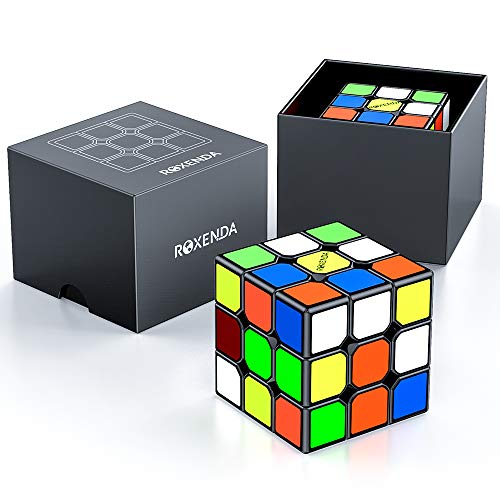 ROXENDA Speed Cube: Giro Fácil Y Juego Suave: Súper Duradero con Colores Vivos 3x3 Cube-Turns Más Rápido Y Más Preciso Que EI Original