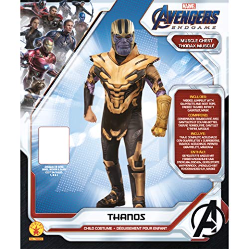 Rubies Disfraz infantil oficial de Avengers Endgame Thanos, tamaño mediano, edad 5-7, altura 132 cm
