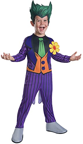 Rubies Disfraz oficial de DC Villain The Joker para niño, talla mediana de 5 a 7 años