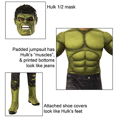 Rubies - Disfraz Oficial de Los Vengadores Endgame Hulk, para Hombre Adulto