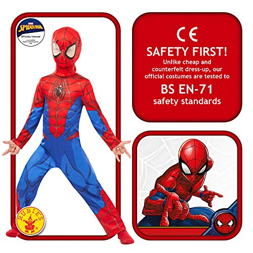 Rubies- Disney Spiderman Disfraz clásico de Spider-Man de Marvel, dibujo animado, Color surtido, Small (Rubie's 640840S)