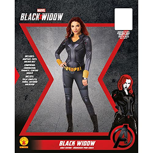 Rubies Marvel Studios Black Widow Movie Deluxe Costume Disfraz Talla de Adulto, Traje Negro, S para Mujer