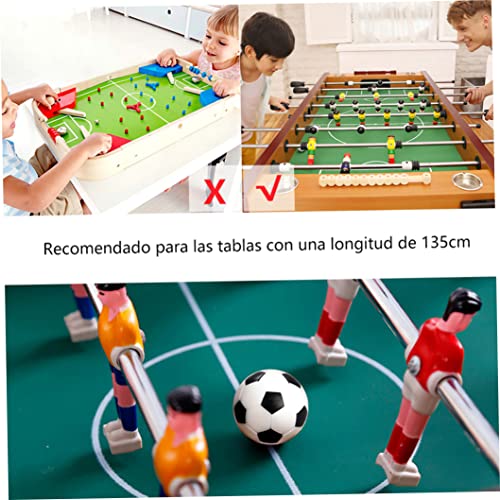 Runfon Mini fútbol, reemplazo de futbolín de fútbol en Blanco y Negro Bolas de Juego de fútbol 6 Piezas