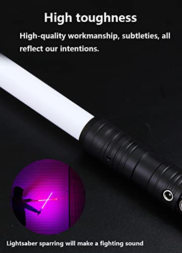 Sable luz 2 en 1 Espada láser LED Espadas láser Recargables con Efectos de Sonido, 7 Colores Que cambian la luz Carga USB para Navidad, cumpleaños, Halloween B,1 Pack