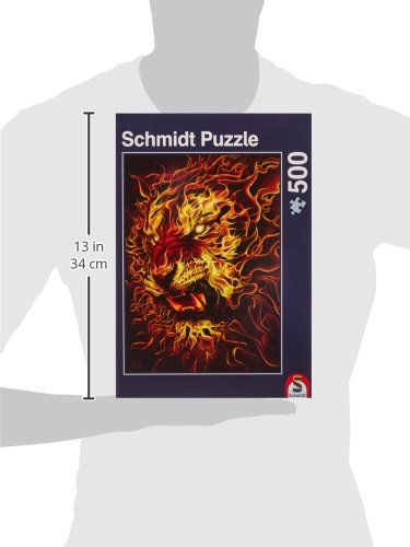 Schmidt Fire Tiger Jigsaw Puzzle (500 Piezas)