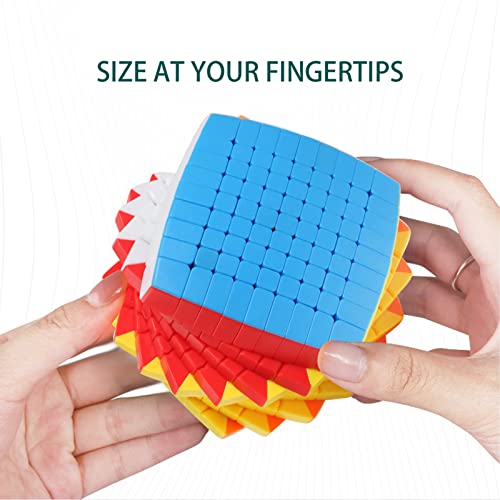 SDFK Juguetes educativos de Cubos de Velocidad 9x9x9, Rompecabezas 3D de Cubo mágico sin Pegatinas para Estudiantes