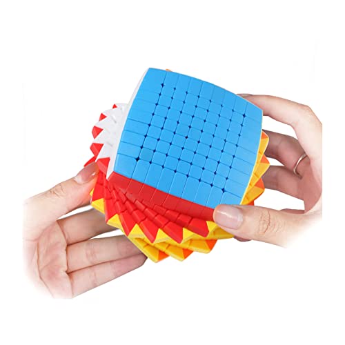 SDFK Juguetes educativos de Cubos de Velocidad 9x9x9, Rompecabezas 3D de Cubo mágico sin Pegatinas para Estudiantes