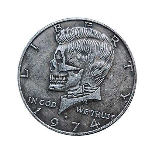 Sharplace Moneda de Truco de Magia Vintage Conmemorativa de Kennedy de Doble Cara