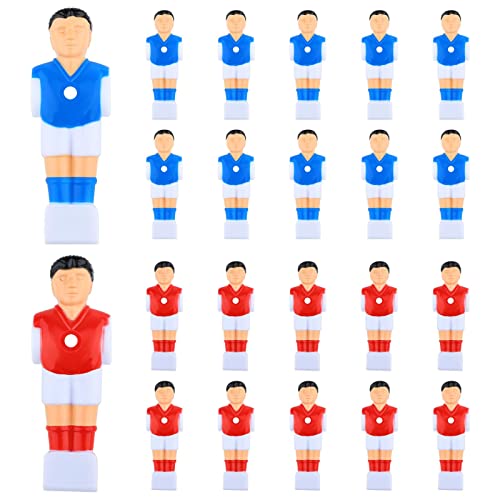 SM SunniMix Juego de fútbol para 22 Jugadores Futbolín para Hombre Jugador de Futbol Hombre de Futbolin, Azul + Rojo