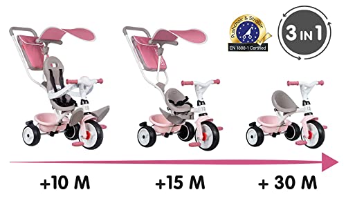 Smoby- Triciclo Baby Balade Rosa (741401), Color