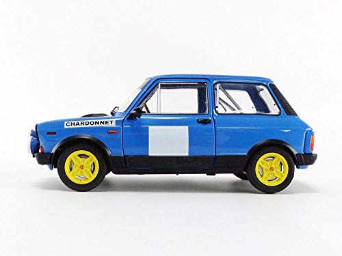 Solido- Other License Autobianchi A112 MK5 Abarth Chardonnet Rally-Maqueta de Coche (Escala 1:18), Color Azul, Negro (1803801)