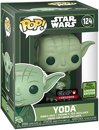 Star Wars Figura Vinilo ECCC 2021 - Yoda 124 Unisex ¡Funko Pop! Standard, Vinilo,