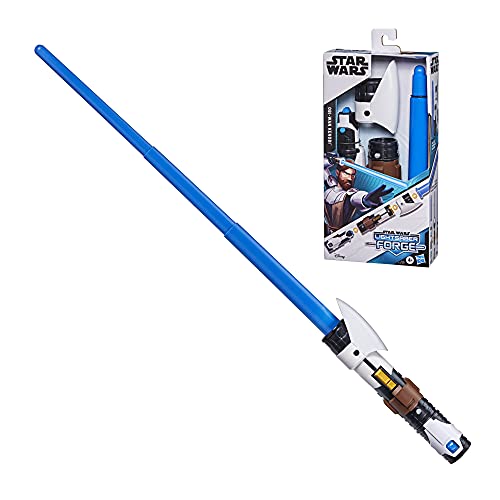 Star Wars Lightsaber Forge - OBI-WAN Kenobi - Juguete Sable de luz Azul Extensible - Juguete para niños de 4 años en adelante