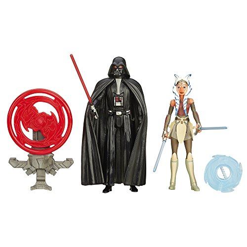 Star Wars Rebels - Playset Space Mission Darth Vader and Ahsoka Tano, 9.5cm, Pack de 2 (B3959)