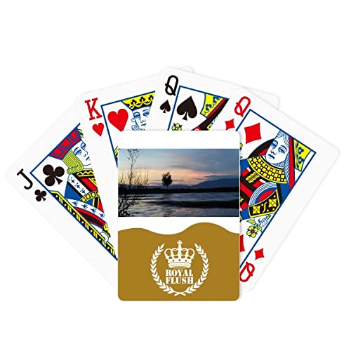 Sunset Beach Photography Art Deco - Juego de cartas para jugar al póquer